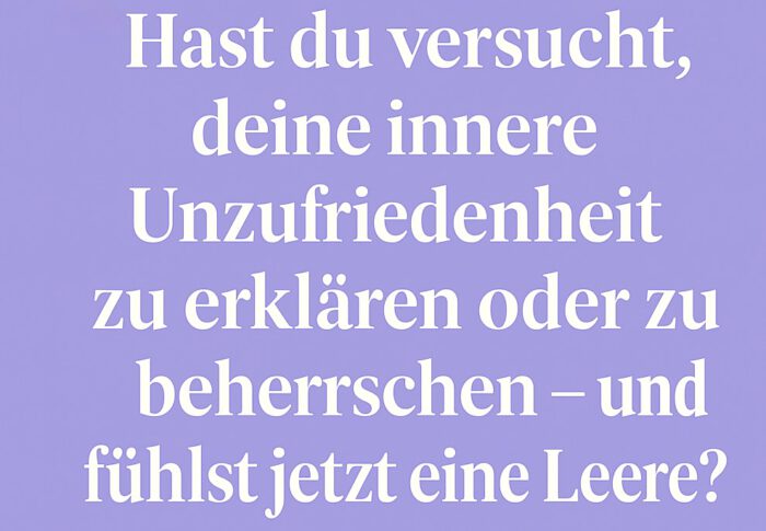 Wenn Unzufriedenheit zur Gewohnheit wird