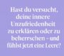 Wenn Unzufriedenheit zur Gewohnheit wird